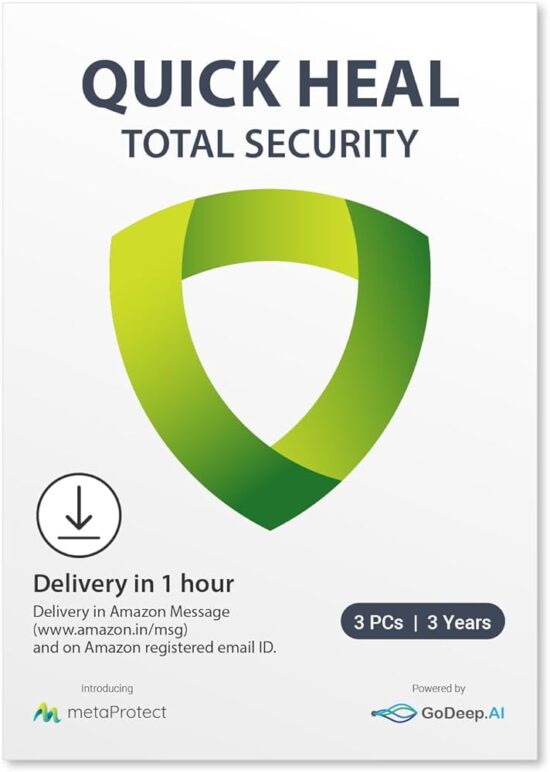 quick heal total security 3 users 3 years